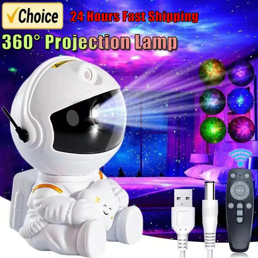 Galaxy Star Astronaut Projector LED Night Light Starry Sky Porjectors Lamp Decoration Bedroom Room  For Children Adult Gifts